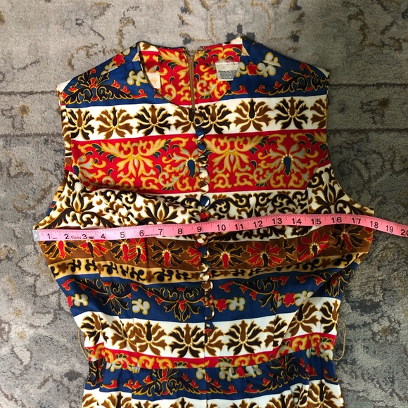 70s Vintage Print Dress - Picture 10 of 12